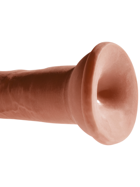 KING COCK PLUS 8 IN. TRIPLE DENSITY COCK BROWN